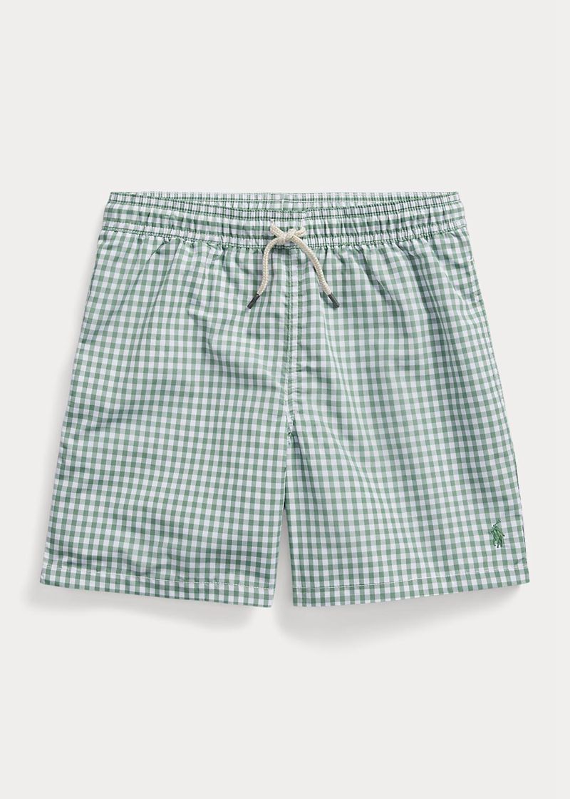 Shorts Polo Ralph Lauren Niño 6-14 Años Traveller Nadando Trunk Chile Verde Menta ZTYGE-1084